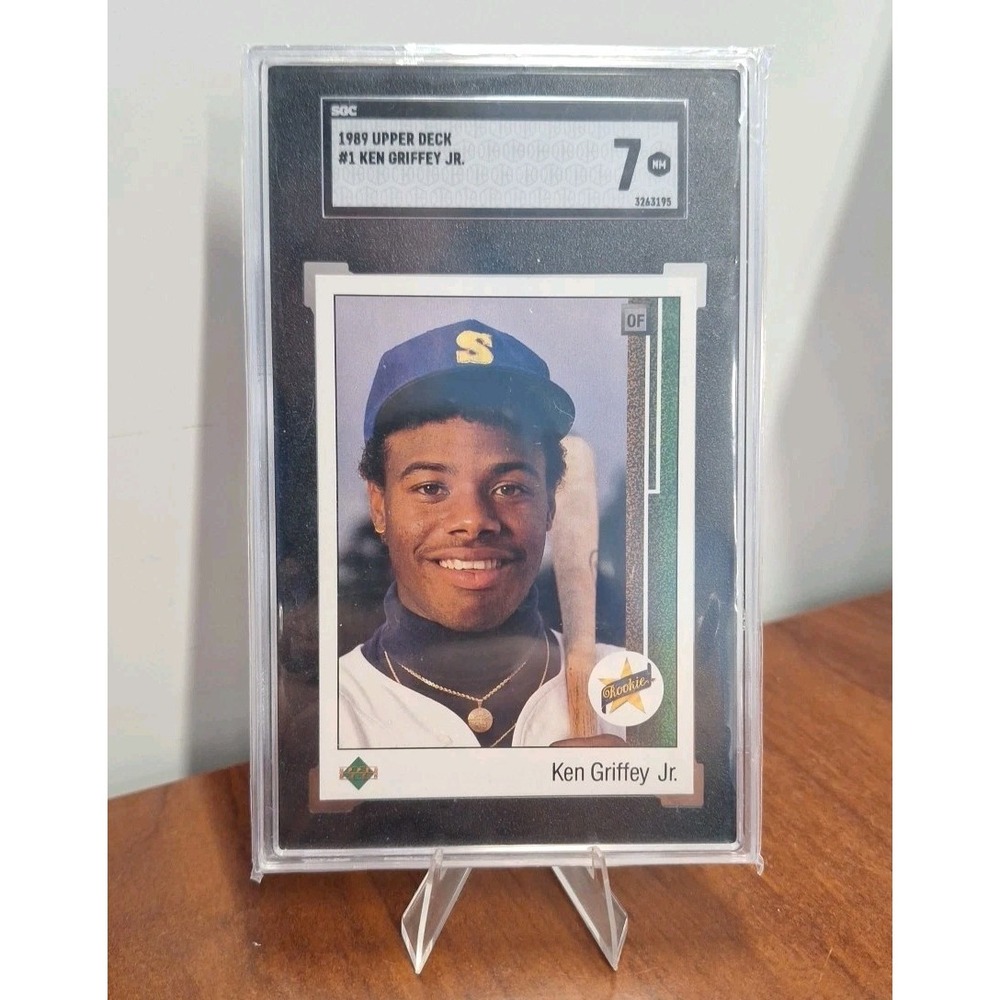 1989 Upper Deck Ken Griffey Jr #1 Star Rookie RC SGC 7 NM Near Mint
